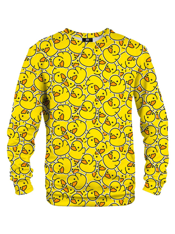 Mr GUGU & MISS GO Bluza w kolorze żółtym ze wzorem