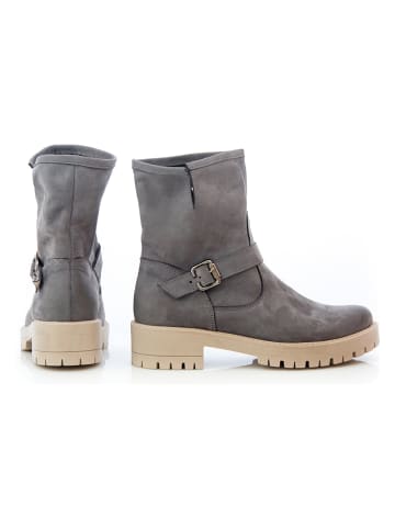 Zapato Leder-Boots in Grau
