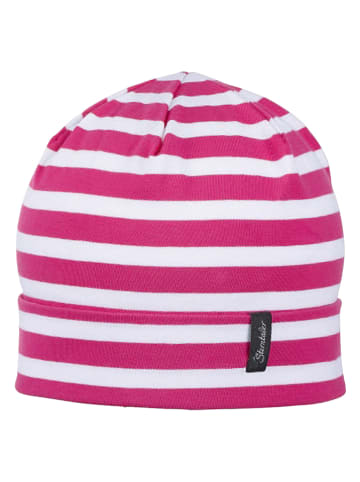 Sterntaler Czapka beanie w kolorze różowo-białym