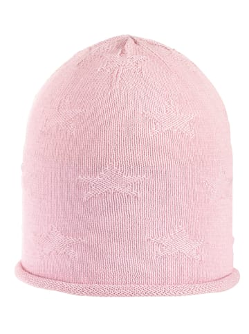 Strickmütze in Rosa