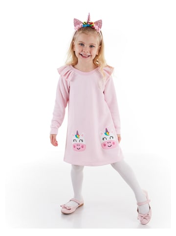 Denokids Jurk "Unicorn" lichtroze