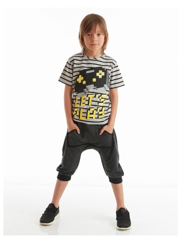 Denokids 2tlg. Outfit "Lets Play" in Grau/ Anthrazit
