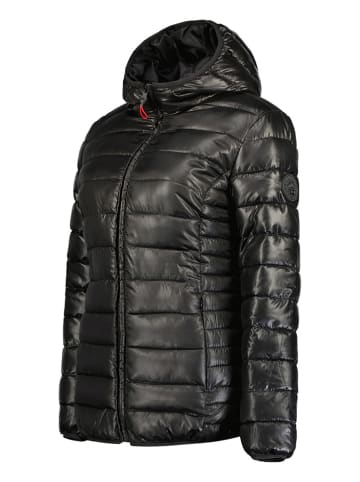 Canadian Peak Doorgestikte jas "Colombiana Hood" zwart