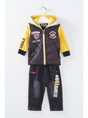 Lee Cooper 2-częściowy zestaw w kolorze żółto-antracytowym