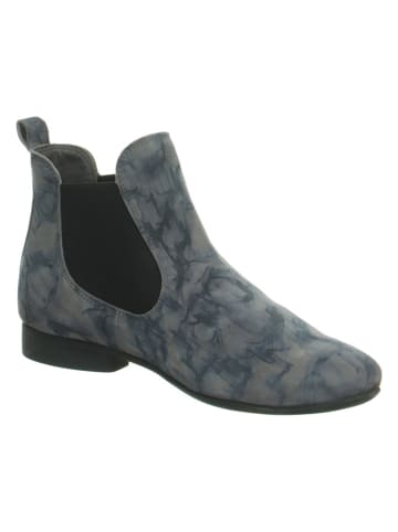 Think! Leder-Chelsea-Boots "Guad2" in Grau/ Blau