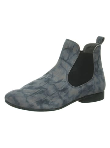 Think! Leder-Chelsea-Boots "Guad2" in Grau/ Blau