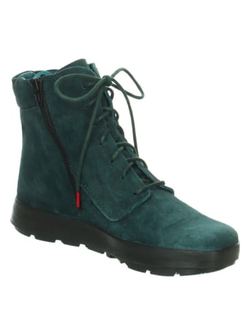 Think! Leder-Stiefeletten "Comoda" in Petrol