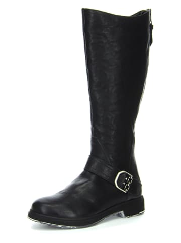 Think! Leder-Stiefel in Schwarz