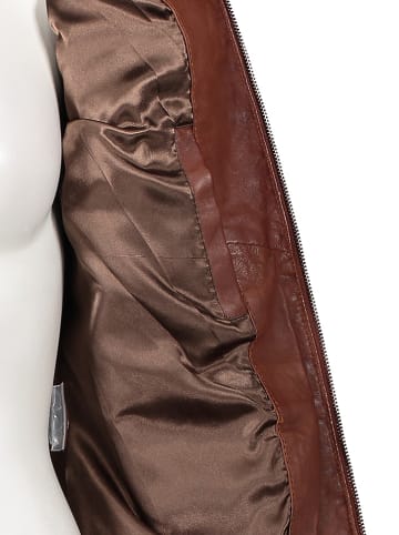 7eleven Lederjacke "Forma" in Camel