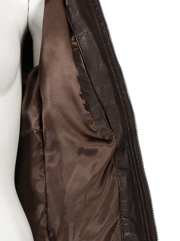 7eleven Lederjacke "Kati" in Dunkelbraun