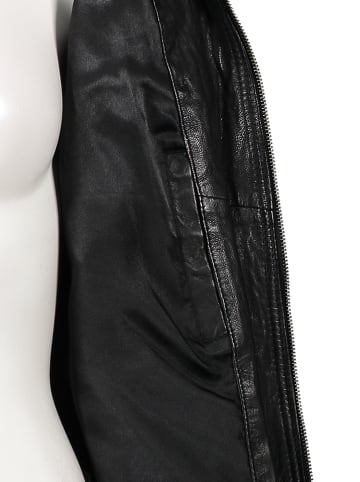 7eleven Lederjacke "Muri" in Schwarz