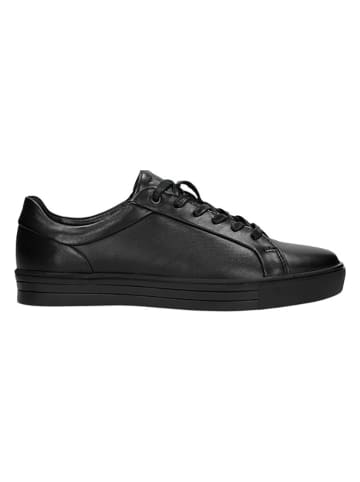 Wojas Leder-Sneakers in Schwarz