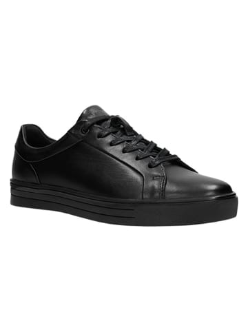 Wojas Leder-Sneakers in Schwarz