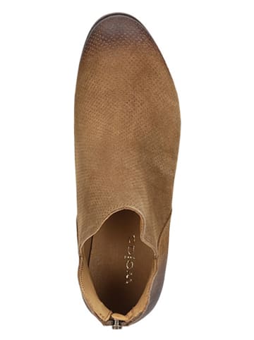 Wojas Leder-Ankle-Boots in Hellbraun
