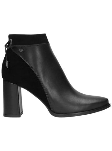 Wojas Leder-Stiefeletten in Schwarz