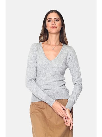 C& Jo Sweter w kolorze jasnoszarym