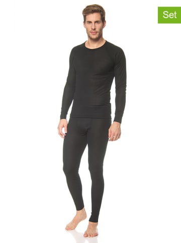 Maier Sports 2tlg. Funktionswäscheset "Adrian" in Schwarz