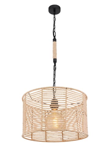Globo lighting Lampa wisząca "Halia" w kolorze beżowym - Ø 40 cm
