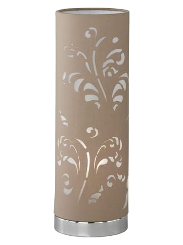 FISCHER & HONSEL Lampa stołowa "Flora" w kolorze jasnobrązowym - wys. 35 x Ø 12 cm