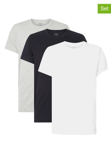 Calvin Klein Koszulki (3 szt.) w kolorze szarym, czarnym i białym
