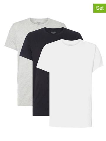 CALVIN KLEIN UNDERWEAR 3-delige set: shirts grijs/wit/zwart