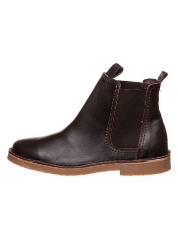 kmins woman Leder-Chelsea-Boots in Dunkelbraun