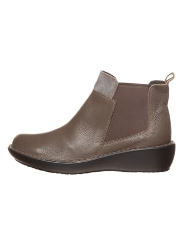 CAMINA by Kmins Leder-Chelsea-Boots in Taupe