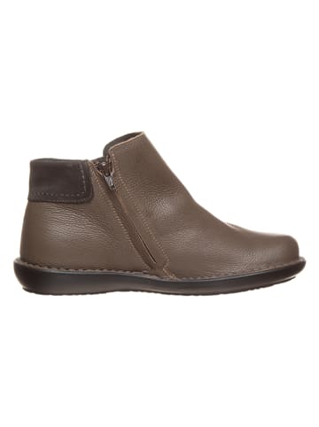 CAMINA by Kmins Leren enkelboots kaki