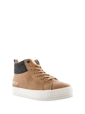 BIG STAR Sneakersy w kolorze jasnobrązowym