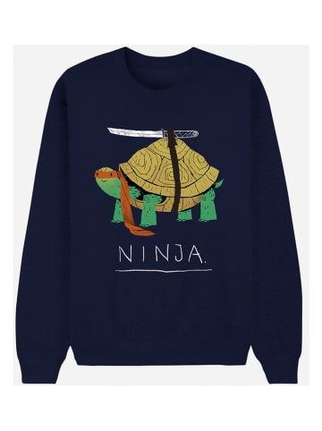WOOOP Sweatshirt "Ninja Turtle" donkerblauw
