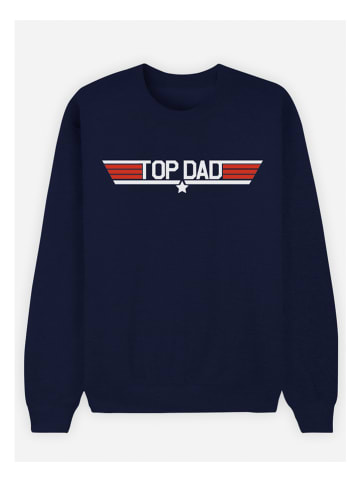 WOOOP Sweatshirt "Top Dad" in Dunkelblau