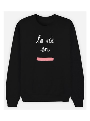 WOOOP Sweatshirt "La Vie en Rose" zwart