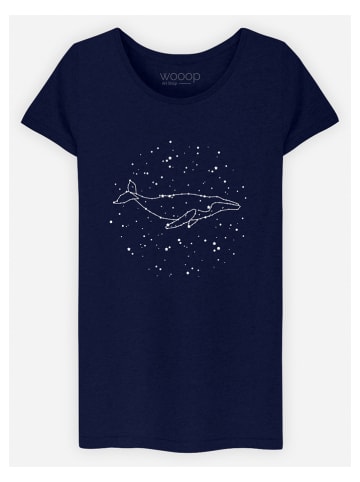 WOOOP Koszulka "Whale Constellation" w kolorze granatowym