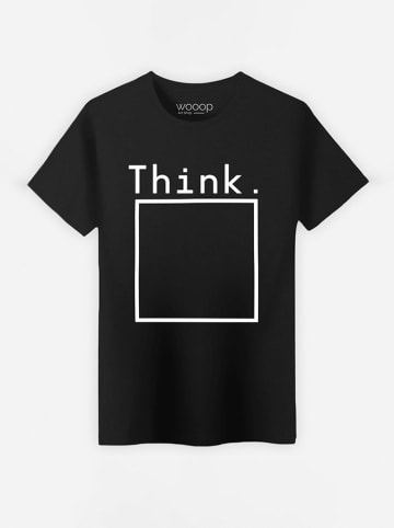 WOOOP Shirt "Think" in Schwarz