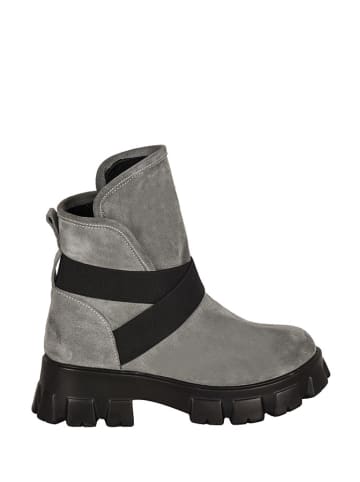 Noosy Leren boots zwart/grijs
