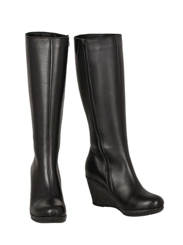 Noosy Leder-Stiefel in Schwarz