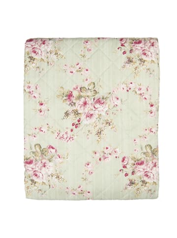 Clayre & Eef Sprei lichtgroen/lichtroze - (L)260 x (B)240 cm