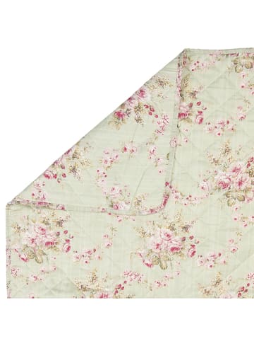 Clayre & Eef Sprei lichtgroen/lichtroze - (L)260 x (B)240 cm