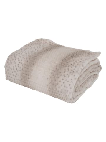 Boltze Deken "Eldar" crème/beige - (L)200 x (B)150 cm