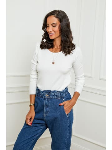 Soft Cashmere Pullover in Weiß