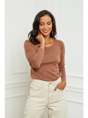 Soft Cashmere Trui lichtbruin