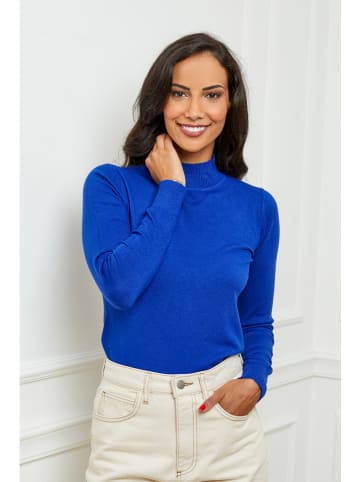 Soft Cashmere Pullover in Blau