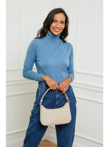 Soft Cashmere Rollkragenpullover in Hellblau