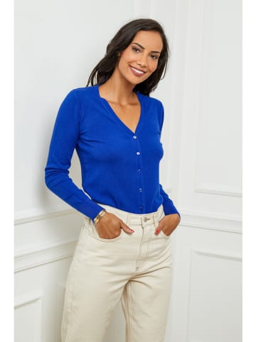 Soft Cashmere Kardigan w kolorze niebieskim
