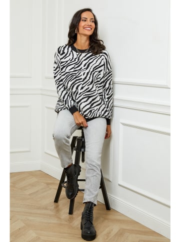 Soft Cashmere Sweter w kolorze czarno-białym