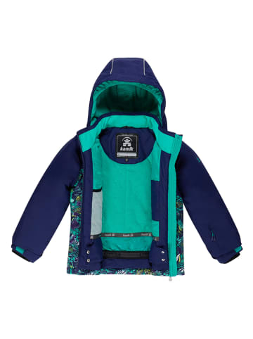 Kamik Ski-/snowboardjas donkerblauw/turquoise