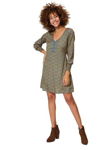 Aller Simplement Kleid in Gelb/ Blau