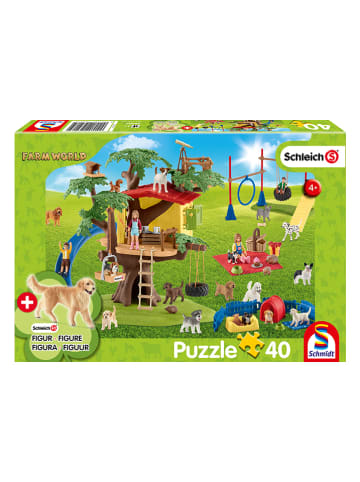 Schmidt Spiele 40tlg. Puzzle "Farm World - Fröhliche Hunde" - ab 4 Jahren