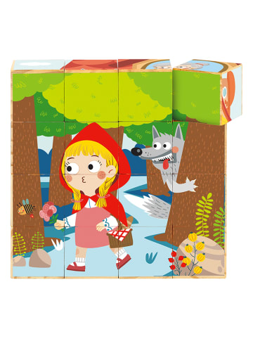 Tooky Toy 12-delige kubuspuzzel "Little Red Riding Hood" - vanaf 2 jaar