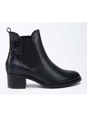 Gino Rossi Leder-Chelsea-Boots in Dunkelblau